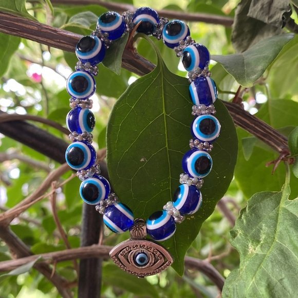 (Dark Blue)🪬Evil Eye🧿 Elastic Bracelet - Picture 10 of 13